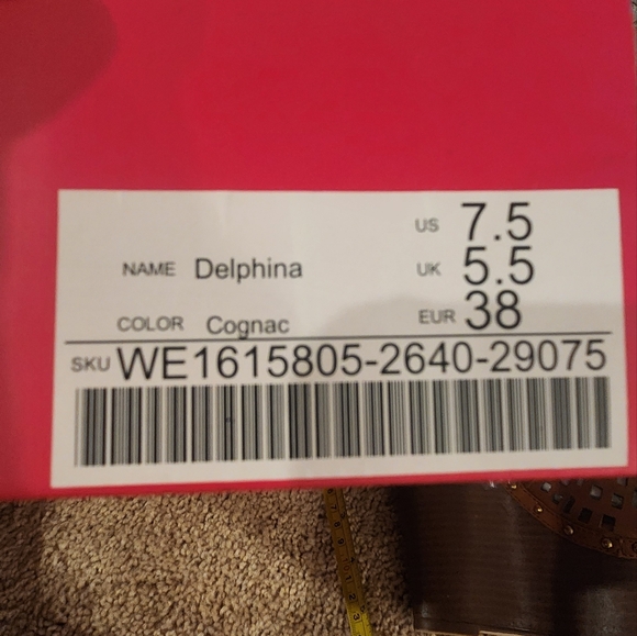 Beige platform peep toe 7.5 - Picture 4 of 7